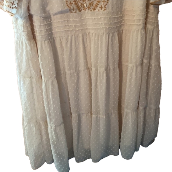 Andree by UNIT sz 1X cream swiss dot tunic dress NWT - Picture 3 of 7